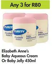 Game Elizabeth Anne's Baby Aqueous Cream Or Baby Jelly-For Any 3 x 450ml offer