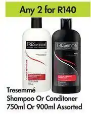 Game Tresemme Shampoo Or Conditioner 750ml Or 900ml Assorted-For Any 2 offer