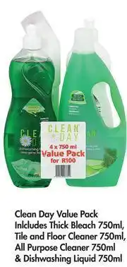 Game Clean Day Value Pack-For 4 x 750ml offer