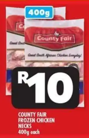 Usave County fair frozen chicken necks offer