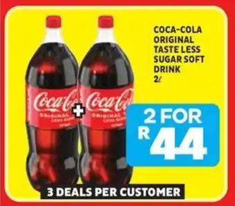 Usave Coca-cola original taste less sugar soft drink offer