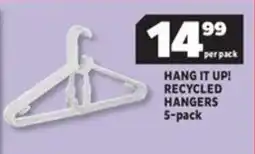 Usave Hang it up! recycled hangers offer