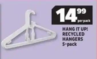 Usave Hang it up! recycled hangers offer