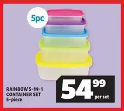 Usave Rainbow 5-in-1 container set offer