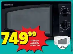 Usave Essentials manual microwave oven offer