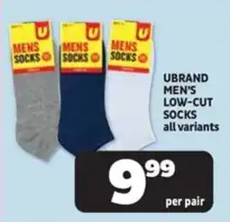 Usave Ubrand men's low-cut socks all variants offer