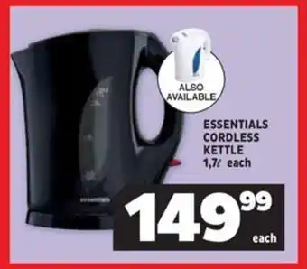 Usave Essentials cordless kettle offer