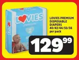 Usave Lovies premium disposable diapers offer