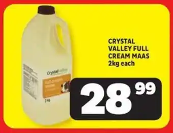 Usave Crystal valley full cream maas offer