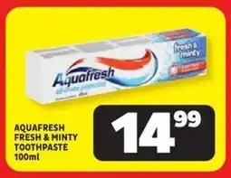 Aquafresh fresh & minty toothpaste