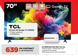 HiFi Corp TCL 70-inch 4K Google TV-70P655 offer