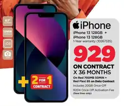 HiFi Corp iPhone 13 128GB + iPhone 13 128GB offer