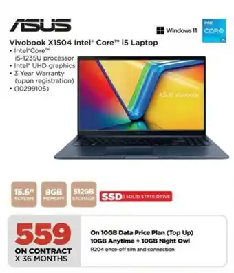 HiFi Corp ASUS Vivobook X1504 Intel Core i5 Laptop offer