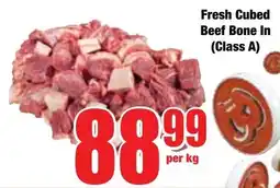 Boxer Superstores Fresh Cubed Beef Bone In (Class A) offer