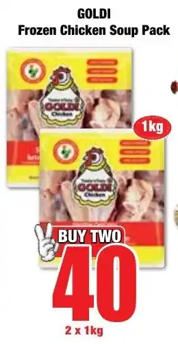 Boxer Superstores GOLDI Frozen Chicken Soup Pack offer