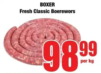 Boxer Superstores BOXER Fresh Classic Boerewors offer