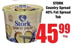 Boxer Superstores STORK Country Spread 40% Fat Spread Tub offer