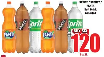 Boxer Superstores SPRITE/ STONEY/ FANTA Soft Drink Assorted offer