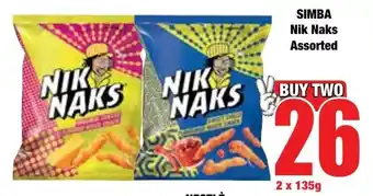 Boxer Superstores SIMBA Nik Naks Assorted offer