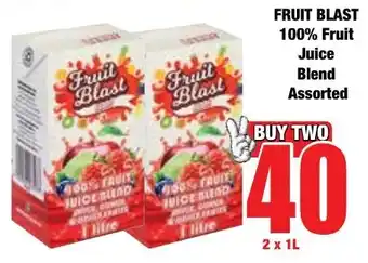 Boxer Superstores FRUIT BLAST 100% Fruit Juice Blend Assorted offer