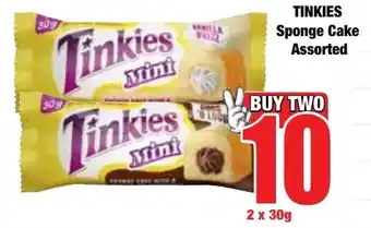 Boxer Superstores TINKIES Sponge Cake Assorted offer