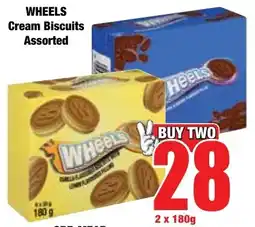 Boxer Superstores WHEELS Cream Biscuits Assorted offer