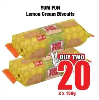 Boxer Superstores YUM FUN Lemon Cream Biscuits offer