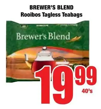 Boxer Superstores BREWER'S BLEND Rooibos Tagless Teabags offer