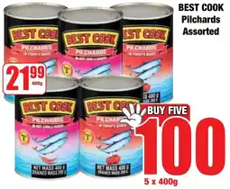 Boxer Superstores BEST COOK Pilchards Assorted offer