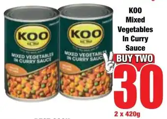 Boxer Superstores KOO Mixed Vegetables In Curry Sauce offer