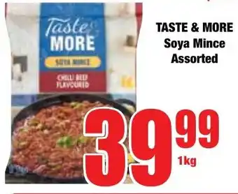 Boxer Superstores TASTE & MORE Soya Mince Assorted offer