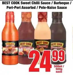 Boxer Superstores BEST COOK Sweet Chilli Sauce/ Barbeque/ Peri-Peri Assorted/ Pele-Naise Sauce offer