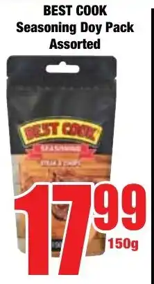 Boxer Superstores BEST COOK Seasoning Doy Pack Assorted offer