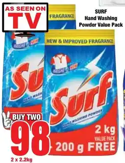 Boxer Superstores SURF Hand Washing Powder Value Pack offer