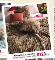 HomeChoice Ashby Faux Fur Blanket offer