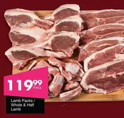 Save Hyper Lamb Packs/ Whole & Half Lamb offer