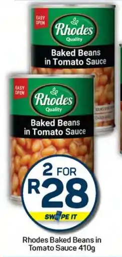 Pick n Pay Hypermarket Rhodes Baked Beans in Tomato Sauce offer