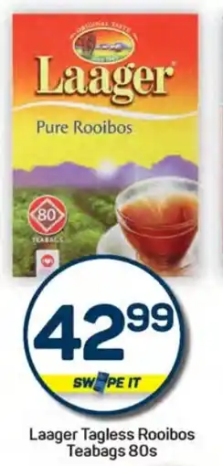 Pick n Pay Hypermarket Laager Tagless Rooibos Teabags offer