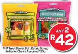 Pick n Pay Hypermarket PnP Treat Street Soft Eating Gums, Jellies or Chews Assorted offer