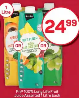 Pick n Pay Hypermarket PnP 100% Long Life Fruit Juice Assorted offer