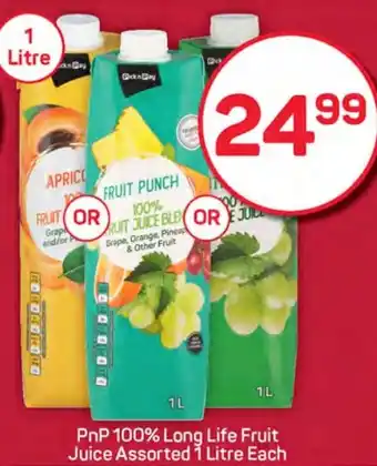 Pick n Pay Hypermarket PnP 100% Long Life Fruit Juice Assorted offer