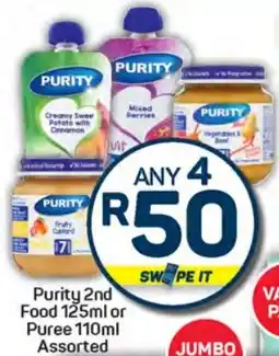 Pick n Pay Hypermarket Purity 2nd Food or Puree Assorted offer