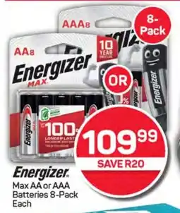 Pick n Pay Hypermarket Energizer Max AA or AAA Batteries offer