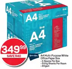 Pick n Pay Hypermarket Pick n Pay A4 Multi-Purpose White Office Paper Box offer