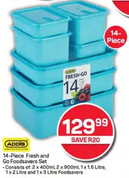 Pick n Pay Hypermarket ADDIS Fresh and Go Foodsavers Set offer