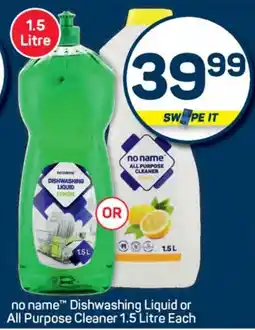 Pick n Pay Hypermarket no name Dishwashing Liquid or All Purpose Cleaner offer