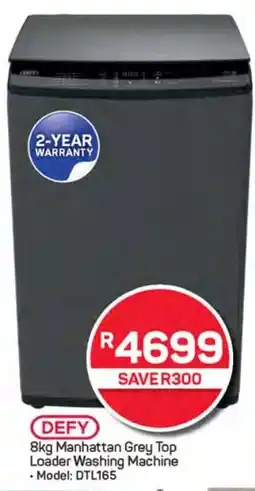 Pick n Pay Hypermarket DEFY Manhattan Grey Top Loader Washing Machine offer