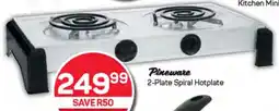 Pick n Pay Hypermarket Pineware 2-Plate Spiral Hotplate offer