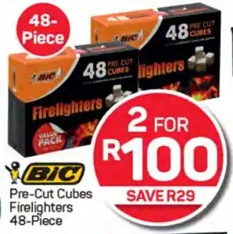 Pick n Pay Hypermarket BIC Pre-Cut Cubes Firelighters offer