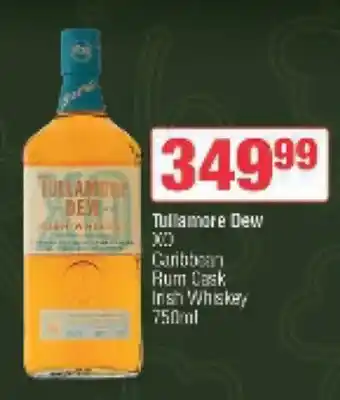 Spar Tops Tullamore Dew Caribbean Rum Cask Irish Whiskey offer